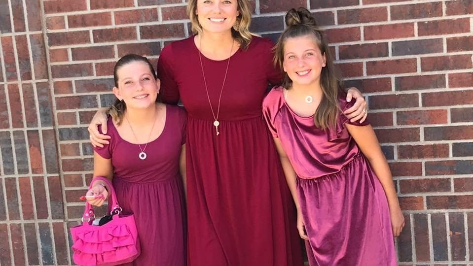 Mother and two daughters