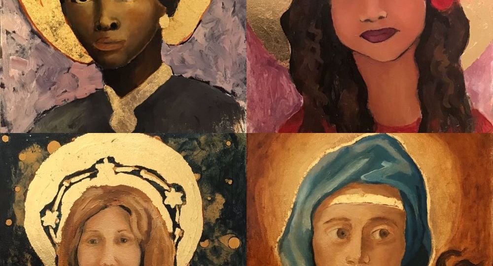 Four paintings of Heavenly Mother