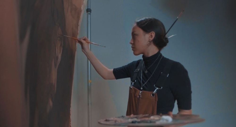 artist at work