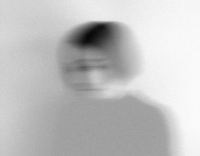 blurred woman